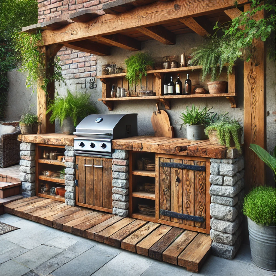 Use Reclaimed Materials for a Rustic Look