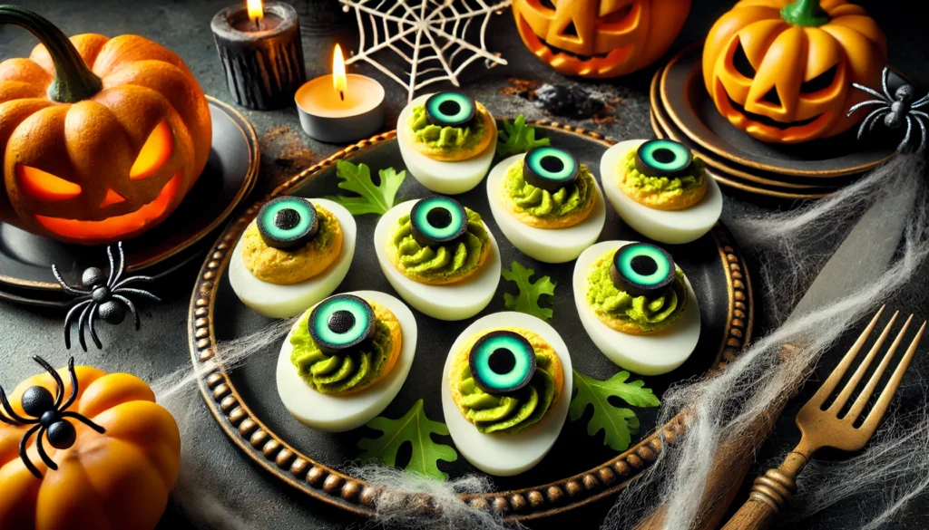 Monster Eye Deviled Eggs