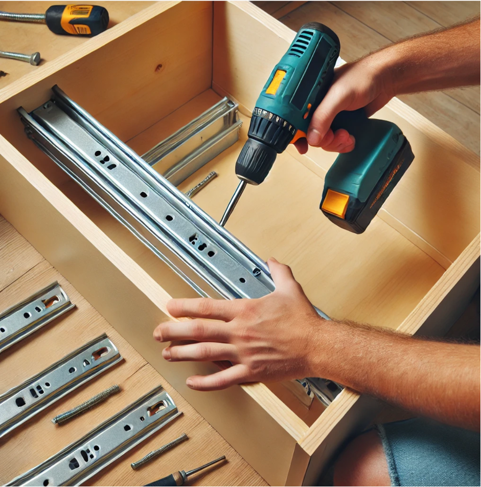 Install Drawer Slides (If Applicable)