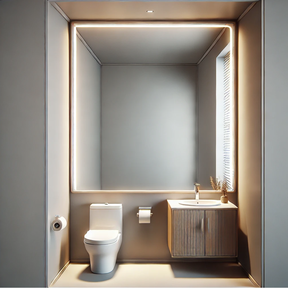 small bathroom makeover - Add Mirrors to Create the Illusion of Space