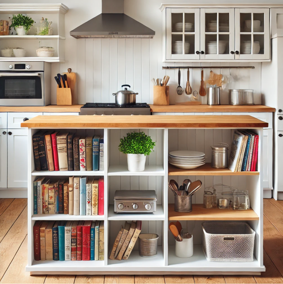 Bookshelf Kitchen Island