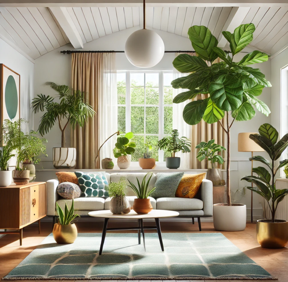 mid-century modern decor ideas Bring in Nature with Indoor Plants