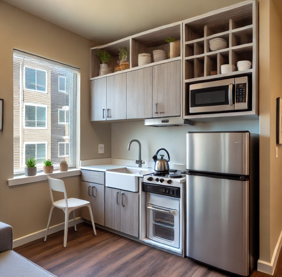 maximizing space in studio apartments Choose Space-Saving Appliances