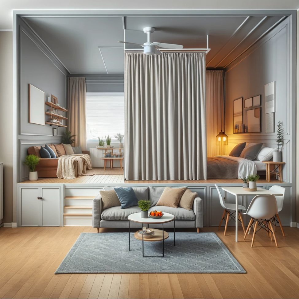 Create Defined Zones in Studio Apartments