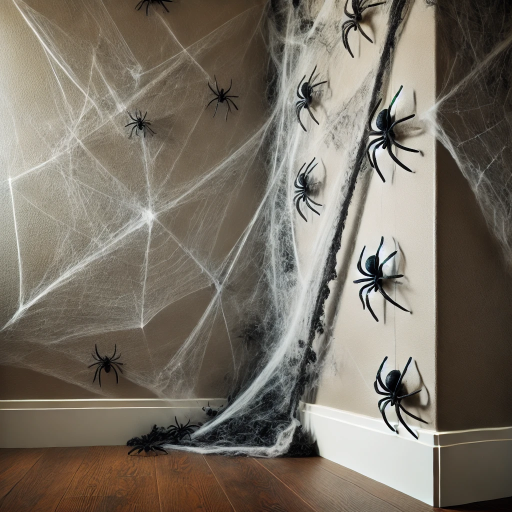 Spider Web Corners Halloween decor