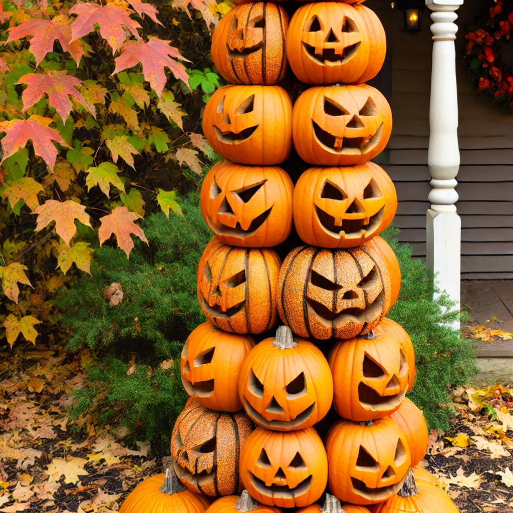 Pumpkin Totem carving ideas