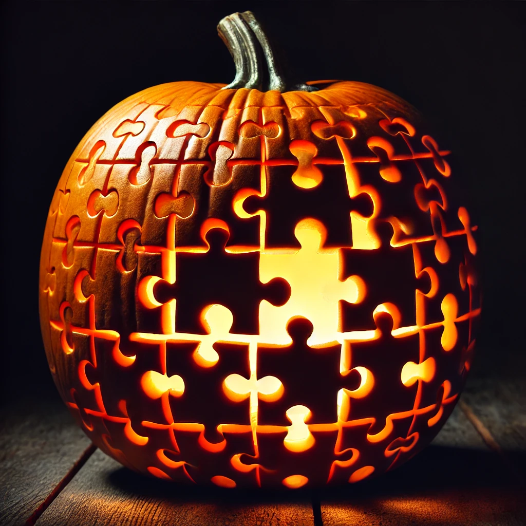 Puzzle Piece Pumpkin