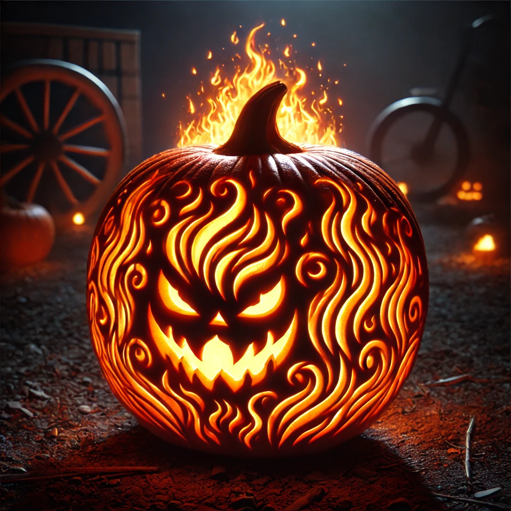 Flaming Pumpkin