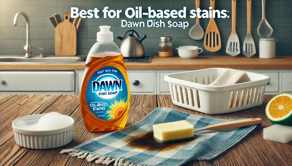 2. Best for Oil-Based Stains: Dawn Dish Soap