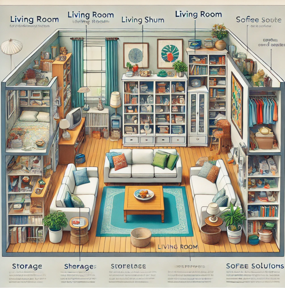 Decluttering for a Clear and Open Space Feng Shui living room layout