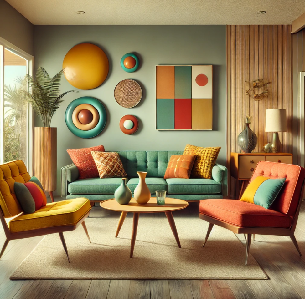 mid-century modern decor ideas Embrace a Retro Color Palette