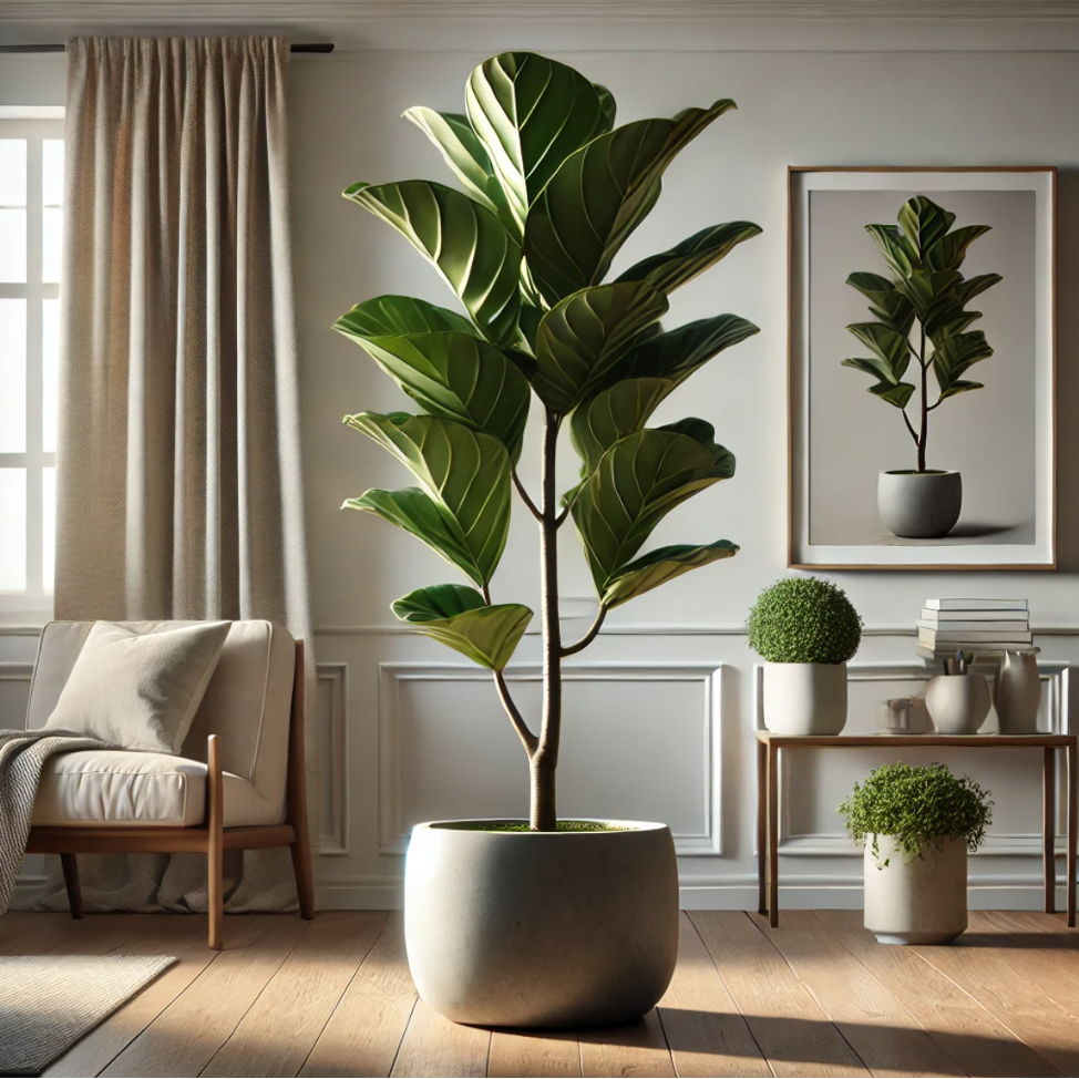 Fiddle Leaf Fig (Ficus Lyrata) best indoor plants