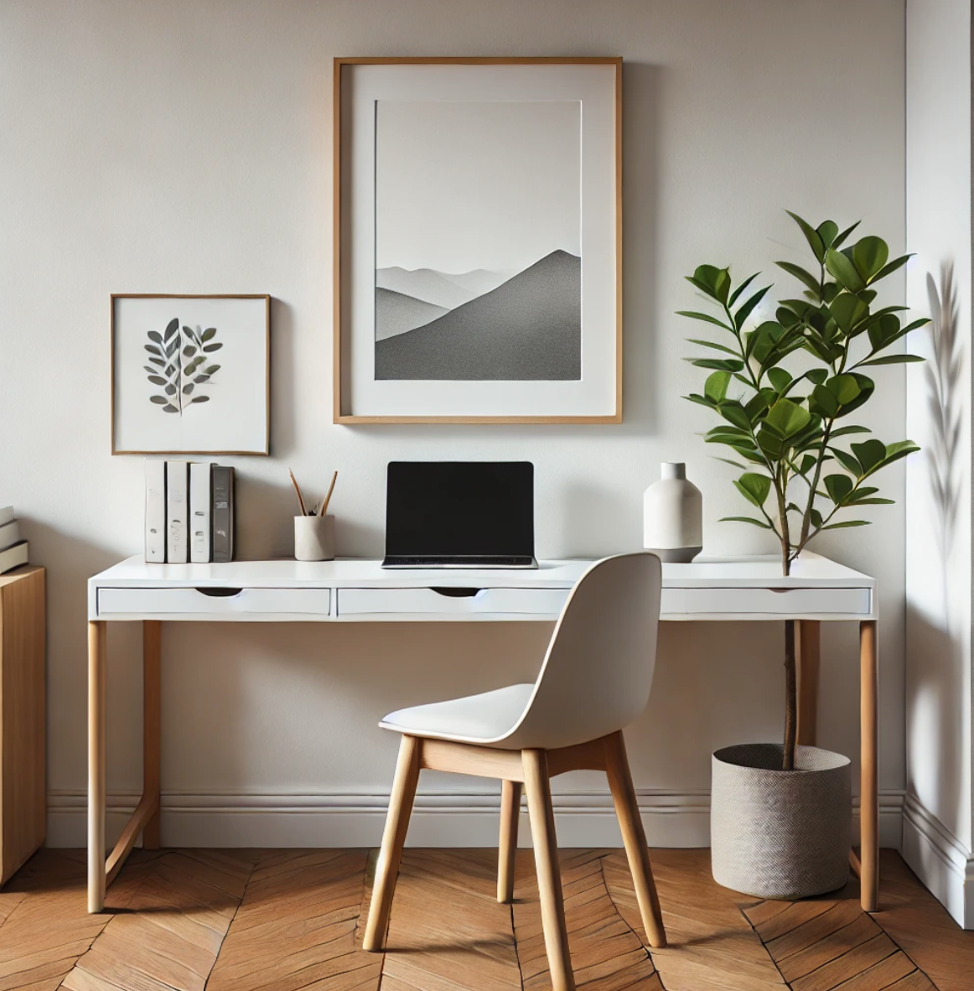 Incorporate Minimal Decor home office