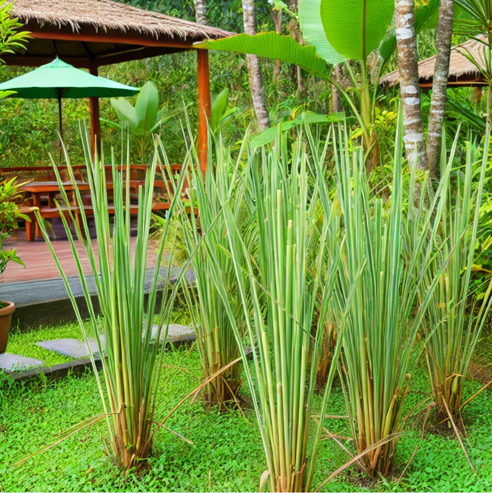 Lemongrass (Cymbopogon citratus) natural insect repellent