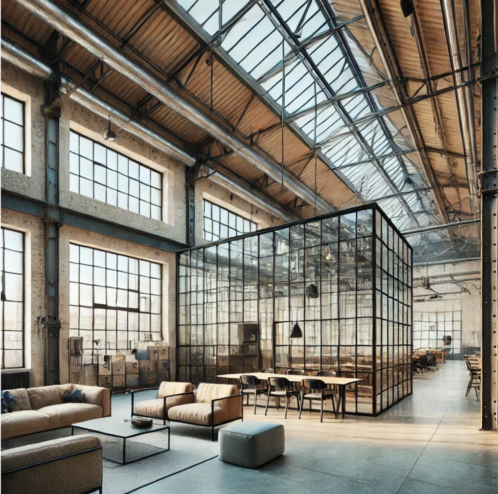 Open Spaces and High Ceilings: Expanding Your Living Area Industrial loft style 2025