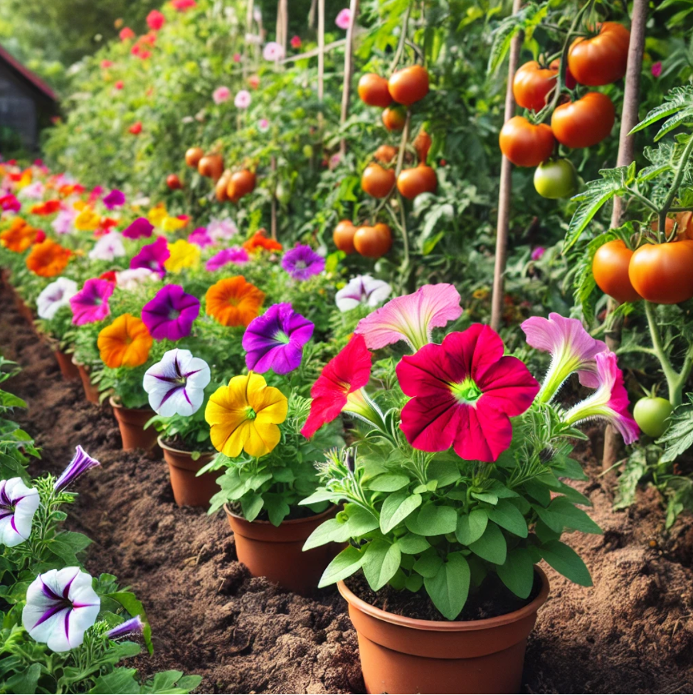 Petunias (Petunia) pest-repelling plants