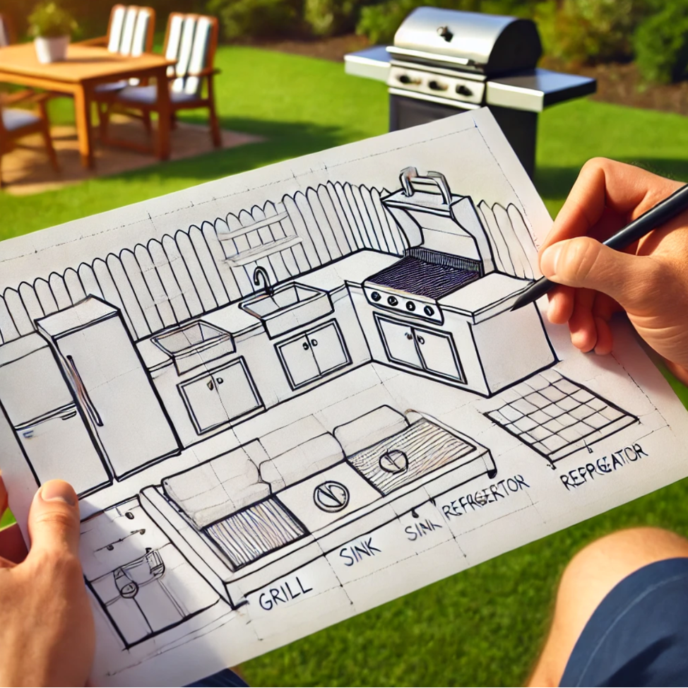 Plan Your Layout and Design DIY Outdoor Kitchen