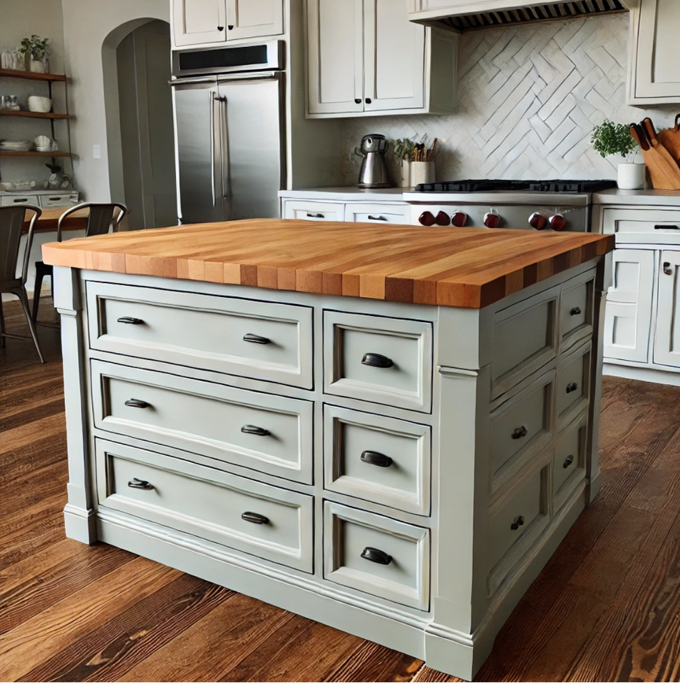 Repurposed Dresser Kitchen Island