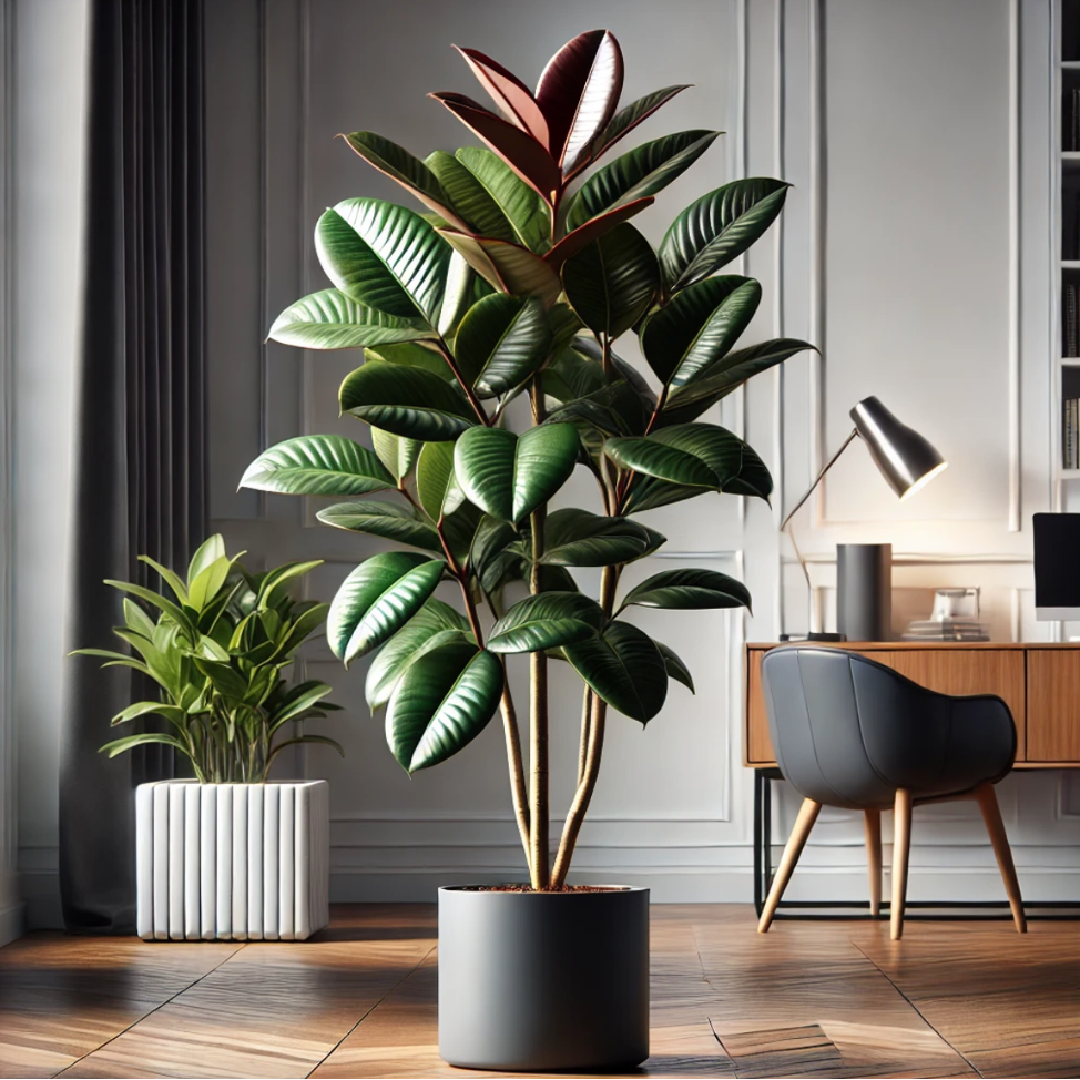 Rubber Plant (Ficus Elastica) best indoor plants
