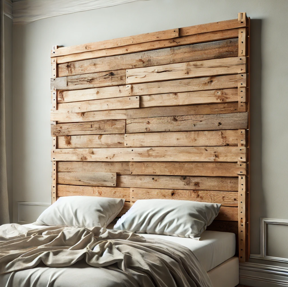 Rustic Wooden Headboard