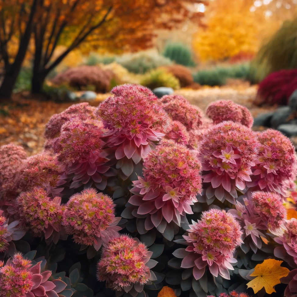 Sedum Deer-resistant fall flowers