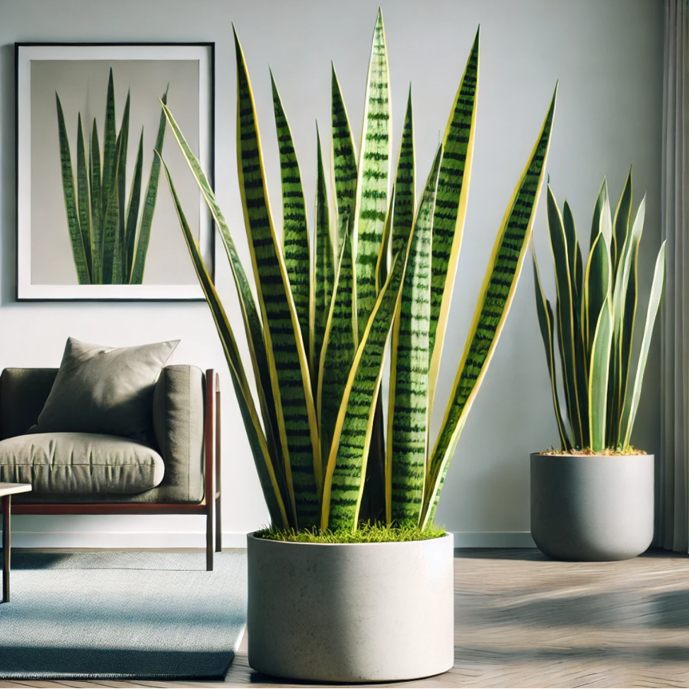 Snake Plant (Sansevieria) best indoor plants