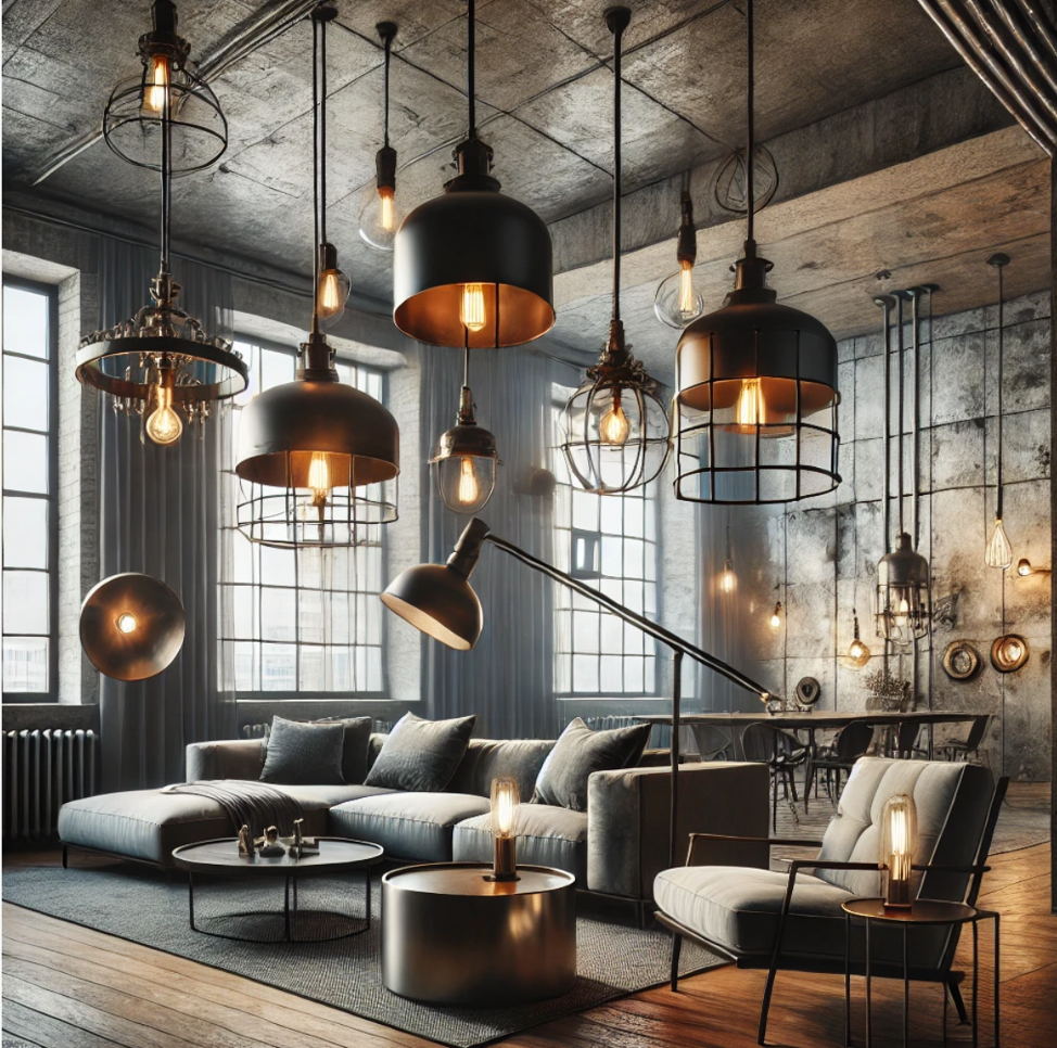 Statement Lighting: Industrial, but Elevated Industrial loft style 2025