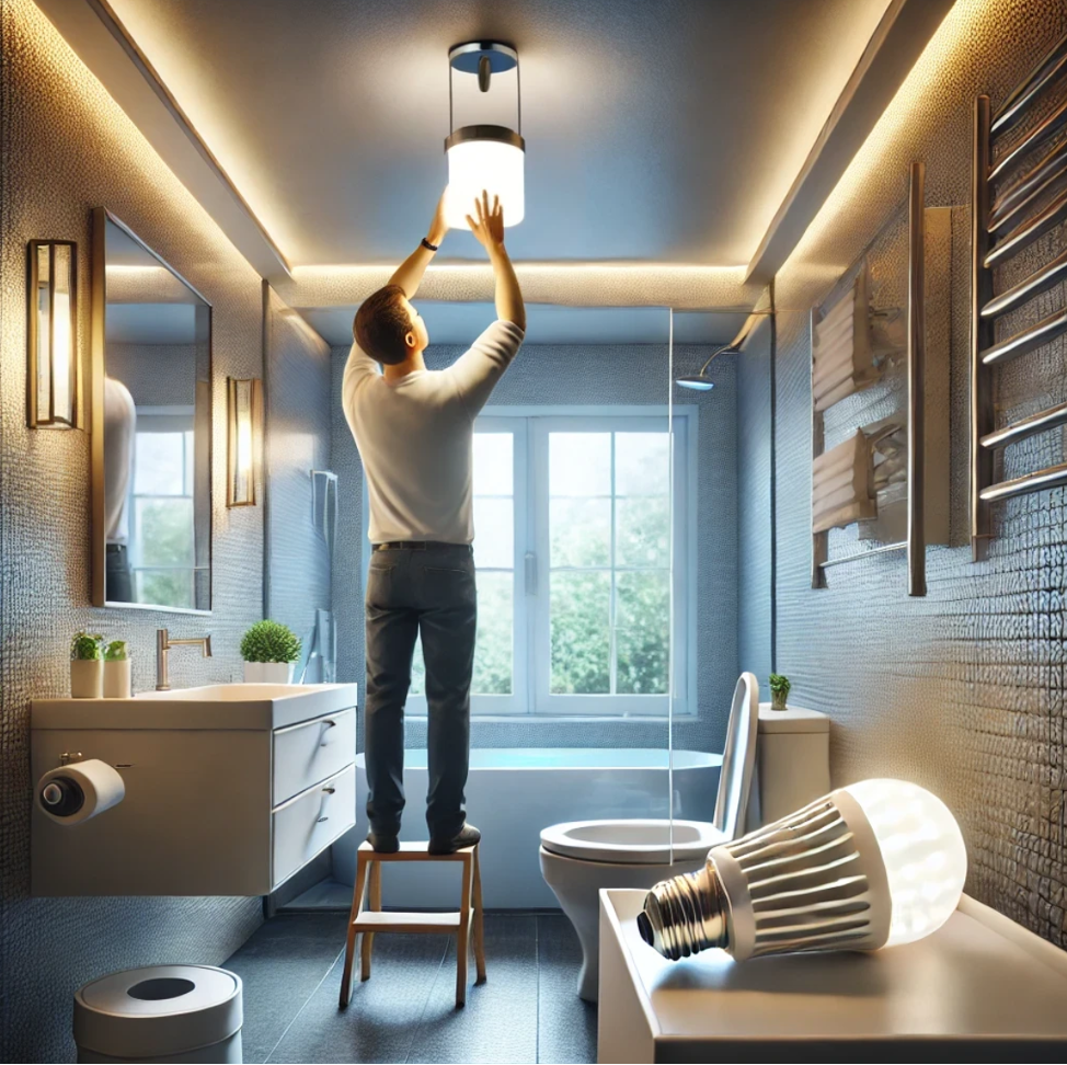 Upgrade Your Lighting budget bathroom makeover