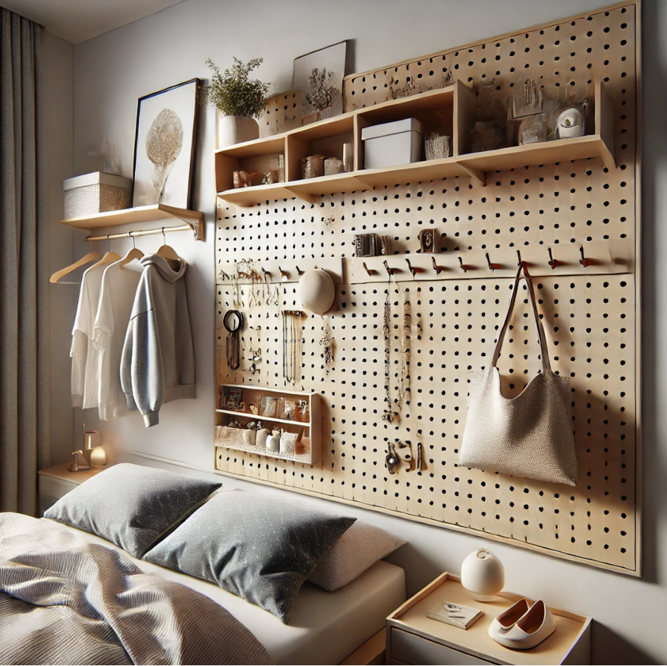 Use Pegboards for Versatile Organization