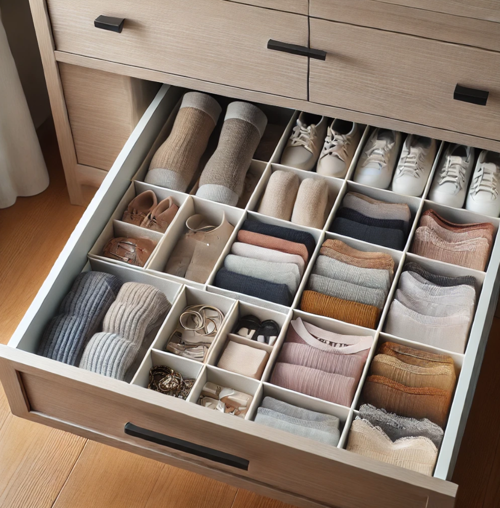 Closet Organization Hacks: Utilize Drawer Dividers