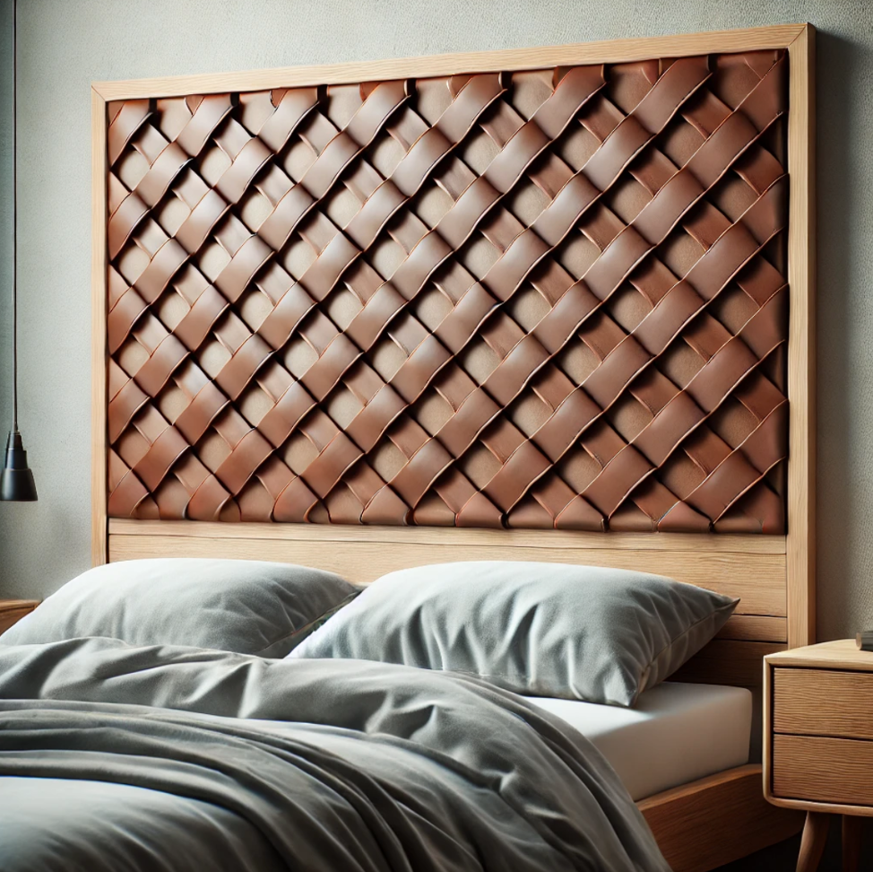 Woven Leather Headboard