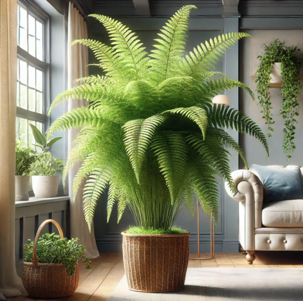 best indoor plants for air quality Boston Fern (Nephrolepis Exaltata)