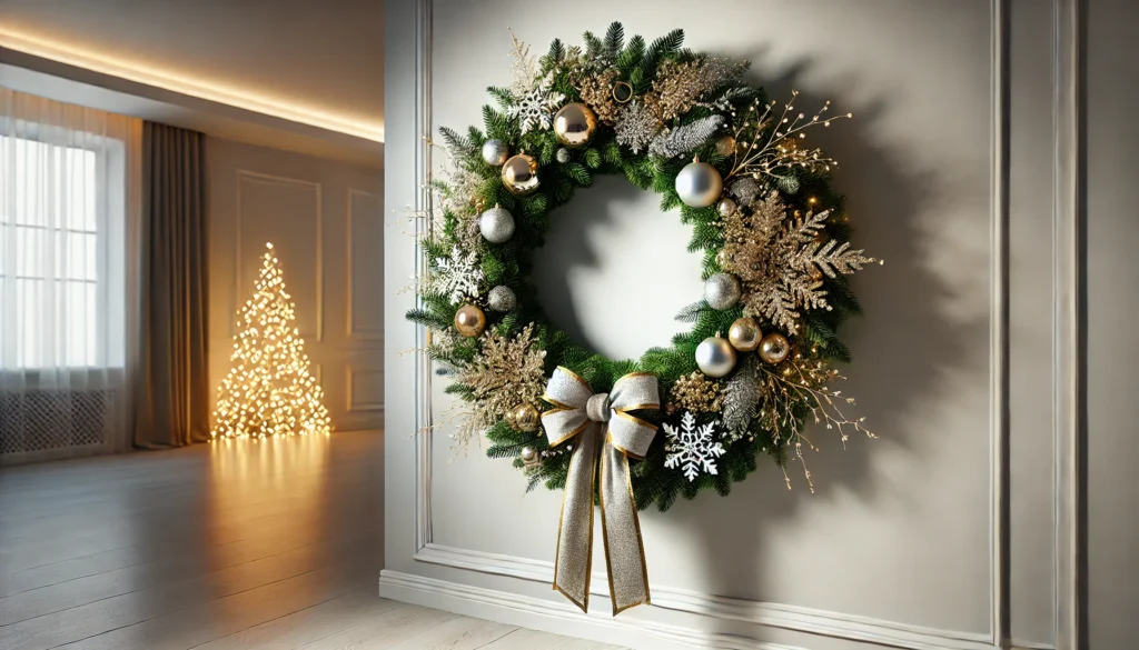 Wreath with Artificial Greenery